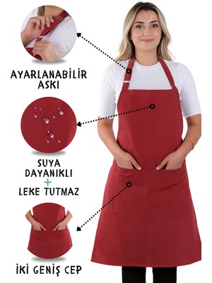Özbience Şık ve Kullanışlı Ayar Askılı Mutfak Önlüğü, Günlük Kullanım Için Ideal