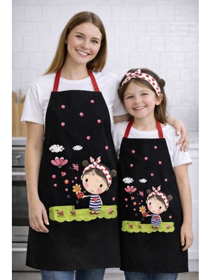 Özbience Çocuklar Için Renkli Mutfak Önlük Seti, Şirin ve Konforlu Tasarım