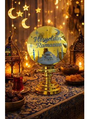 Pairla Gold Ramazan Temalı LED Işıklı Süsleme Seti Ramazan Süsleri, Ramazan Hediyem Ramazan Süsü