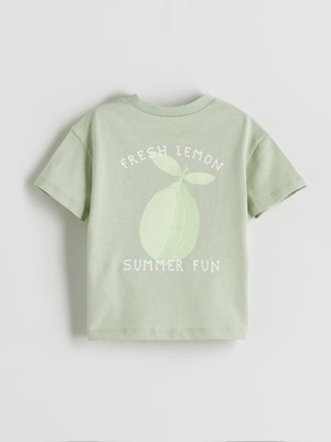 Lc Waikiki Yeni Sezon Limon Baskılı Erkek Bebek Tişört