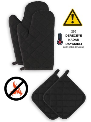 Özbience Isıya Dayanıklı Fırın Eldivenleri ve Tutacak Seti, Güvenle Kullanım