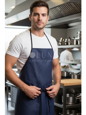 Özbience Lacivert Pvc Mutfak Önlüğü, Aşçı ve Temizlikçi Için, Su Geçirmez, Rahat
