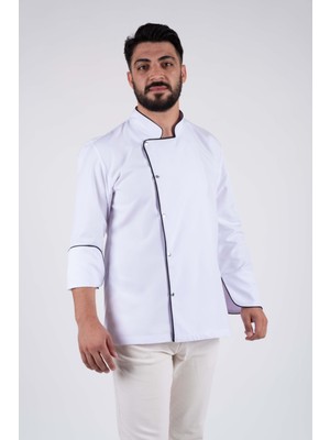 Acar İş Tex Erkek Beyaz Şef Aşçı Ceket