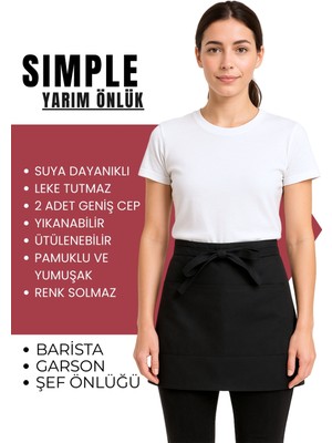 Özbience Şık ve Kullanışlı Yarım Önlük, Cafe ve Barista Ortamları Için Ideal Seçim