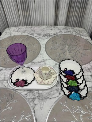 Özbience Şık Sunum Peçetesi Seti, 6'lı Kokteyl ve Kahve Yanı Sunumu