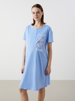 Lc Waikiki Yeni Sezon Bisiklet Yaka Dumbo Baskılı Hamile Gecelik