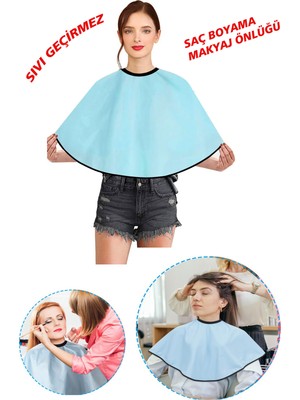 Özbience Su Geçirmez Makyaj ve Saç Boyama Önlüğü, Kuaförler Için Pratik Kullanım