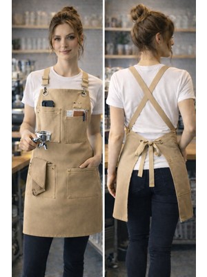 Özbience Ayarlanabilir Barista ve Chef Önlüğü, Kafe ve Restoranlar Için Rahat Kullanım