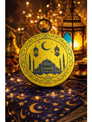 Okavango Gold Ramazan Temalı LED Işıklı Süsleme Seti Ramazan Süsleri, Ramazan Hediyem Ramazan Süsü