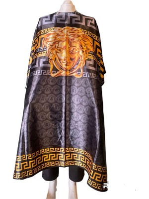 Özbience Renkli Desenli Berber Önlüğü – Saç ve Tıraş Işlemleri Için Şık Koruma