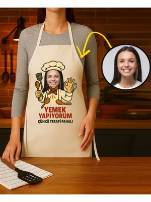 Özbience Kişiye Özel Karikatür ve Isimli Mutfak Önlüğü, Şık ve Eğlenceli Tasarım