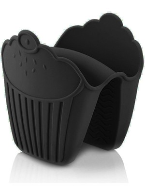 Özbience Siyah Silikon Fırın Eldiveni, Güvenli ve Dayanıklı Pişirme Tutacağı