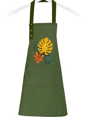 Özbience Su Itici, Leke Tutmaz, Şık ve Dayanıklı Mutfak Önlüğü, Doğal Desenli