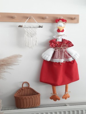 Özbience Kırmızı Tavuk Poşetlik, Şık ve Pratik Mutfak Aksesuarı