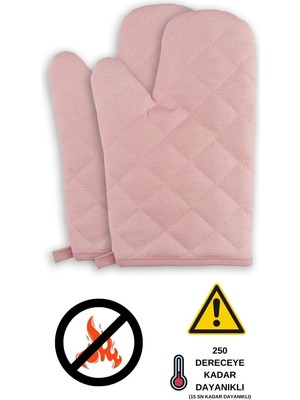 Özbience Yüksek Isıya Dayanıklı 2'li Fırın Eldiveni, Güvenle Kullanım Sağlar