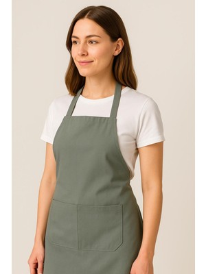 Özbience Leke Tutmaz Gabardin Mutfak Önlüğü, Şef ve Aşçılar Için Unisex Tasarım