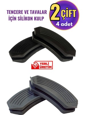 Özbience Renkli Silikon Tencere ve Tava Tutamağı, 2 Çift, 9x4 Cm, Yanmaz ve Yapışmaz