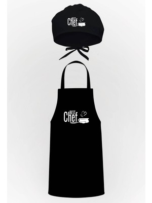 Özbience Yazılı Tasarım Mutfak Önlüğü ve Bone Seti, Şık ve Kullanışlı Paket