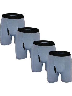 Bamboostic Erkek Boxerlar - Birinci Sınıf Bambu Kumaş, Nefes Alabilen ve Rahat Kalıp, 4'lü Paket