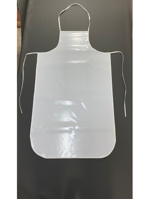 Özbience Büyük Boy Beyaz Su Geçirmez Pvc Mutfak Kasap Önlüğü 70X120 cm
