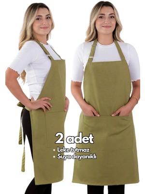 Özbience Set Halinde, Ayarlanabilir Mutfak Önlüğü, Şık ve Kullanışlı, 2'li Paket