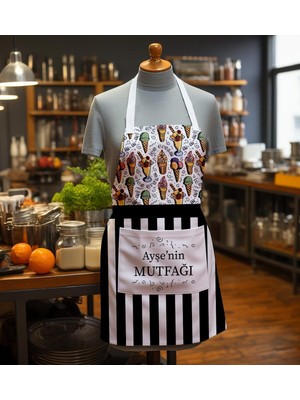 Özbience Kişiye Özel Annemin Mutfağı Temalı Mutfak Önlüğü, Şık ve Kullanışlı