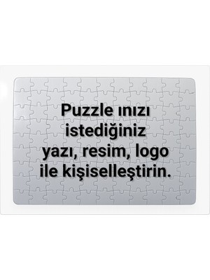 Miras Home Kişiye Özel Baskılı 99 Parça Hediyelik Puzzle Yapboz (Fotoğraf, Yazı Seçenekleriyle Kendin Tasarla)
