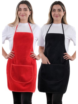 Özbience Su Geçirmez Mutfak Önlüğü, Ikili Paket, Cepli, Pratik ve Şık Tasarım