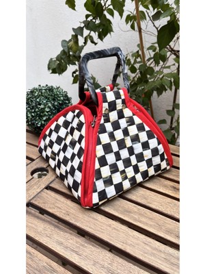 Özbience Renkli Desenli Yağlı Boya Tencere Taşıma Çantası, Şık ve Hafif Tasarım