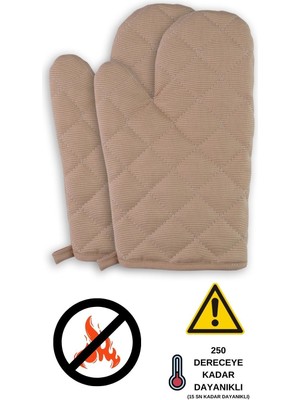Özbience Isıya ve Yanma Dirençli 2'li Fırın Eldiven Seti, Güvenle Kullanım