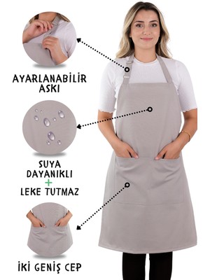 Özbience Şık ve Rahat Ayarlı Mutfak Önlüğü, Pratik Koruma ve Stil