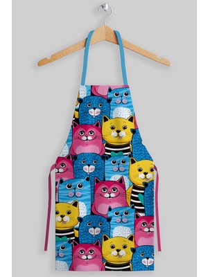 Özbience Sevimli Kedi Temalı Mutfak Önlüğü, Pratik ve Şık Tasarım