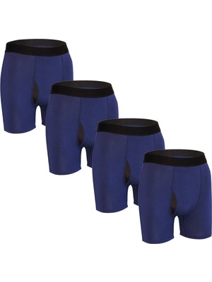 Bamboostic Erkek Boxerlar - Birinci Sınıf Bambu Kumaş, Nefes Alabilen ve Rahat Kalıp, 4'lü Paket