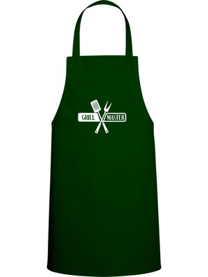 Özbience Yeşil Chef Mutfak Önlüğü, Grill Master Yazı ile Şık ve Kullanışlı