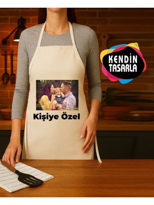 Özbience Kişiye Özel Fotoğraflı ve Yazılı Mutfak Önlüğü, Şık ve Kullanışlı