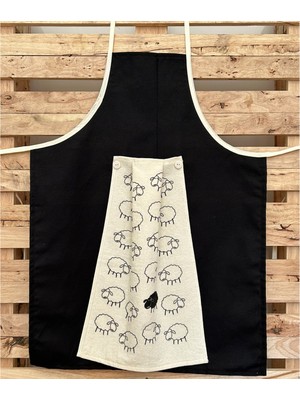 Özbience Şık ve Fonksiyonel Mutfak Önlüğü, Havlulu Tasarımıyla Pratik Kullanım Sağlar