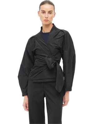 Perspective Siyah V-Yaka Bluz