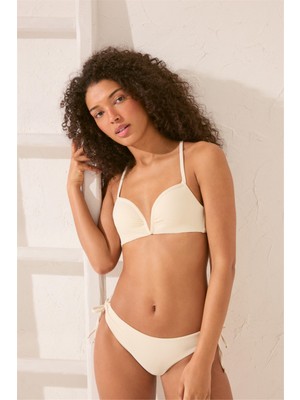 Women Secret Fildişi Sırt Detaylı Bikini Üstü