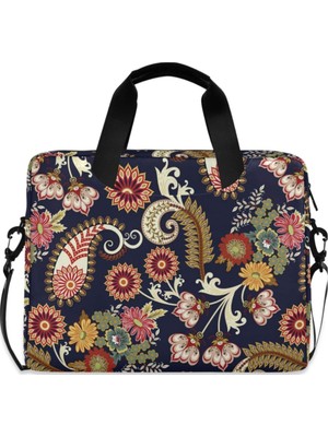 Woys 2 Yıl Garantili -Desenli 16 Inç Bilgisayar Çantası - Desenli Notebook Çantası - Su Geçirmez Kumaş