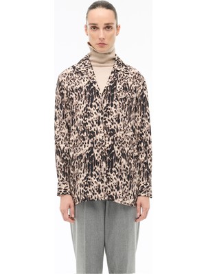 Perspective Kahverengi Klasik Yaka Gömlek