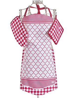 Özbience Mutfak Önlüğü, Eldiven ve Tutaç Seti – Pratik ve Şık 3 Parça