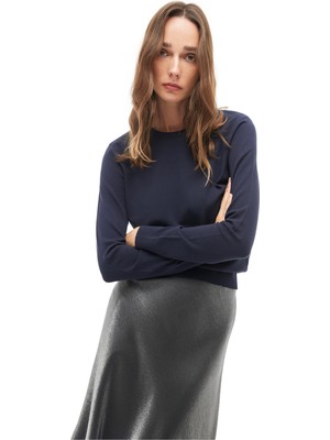 Perspective Lacivert Bisiklet Yaka Triko Kazak