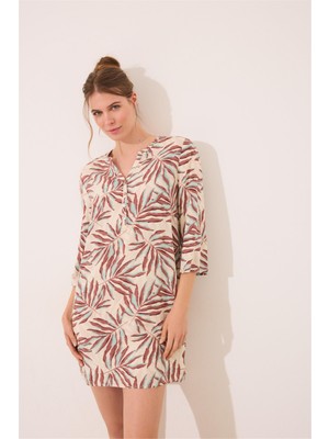 Women Secret Çok Renkli Desenli Plaj Elbisesi