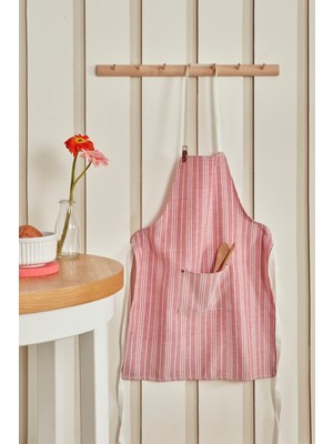 Özbience Şık Kırmızı Mutfak Önlüğü, Dayanıklı ve Rahat Tasarım