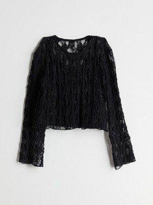 Lc Waikiki Yeni Sezon Bisiklet Yaka Dantel Detaylı Genç Kız Tişört