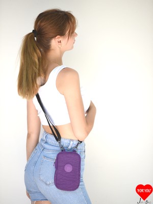 Jara Bag Betty Orijinal Ithal Klinkır Kumaş Ayarlanabilir Askılı Telefonluk Cüzdan Çanta