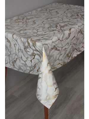 Dede Ev Tekstil Elyaf Silinebilir Pvc Muşamba Masa Örtüsü 1280-METALKMERMER
