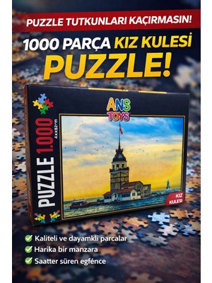 Noventra Puzzle 1000 Parça – Kız Kulesi Manzarası | Büyük Boy 48X68 cm | Yetişkin & Gençler Için Zeka ve Sabır Oyunu