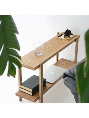 CopperWood Iskandinav Ahşap Yan Sehpa