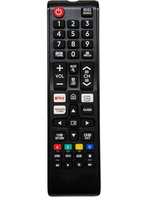 Samsung QE85QN85AATXXU Televizyon Için Uyumlu Netflix Prime Video Tv Plus Tuşlu Tv LED LCD Uzaktan Kumanda